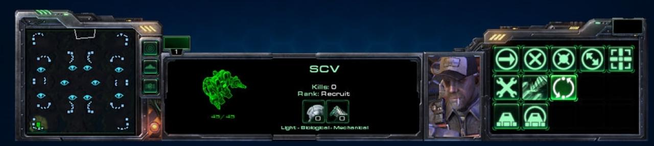 [26/07/2010] Das Interface aus Starcraft 2.