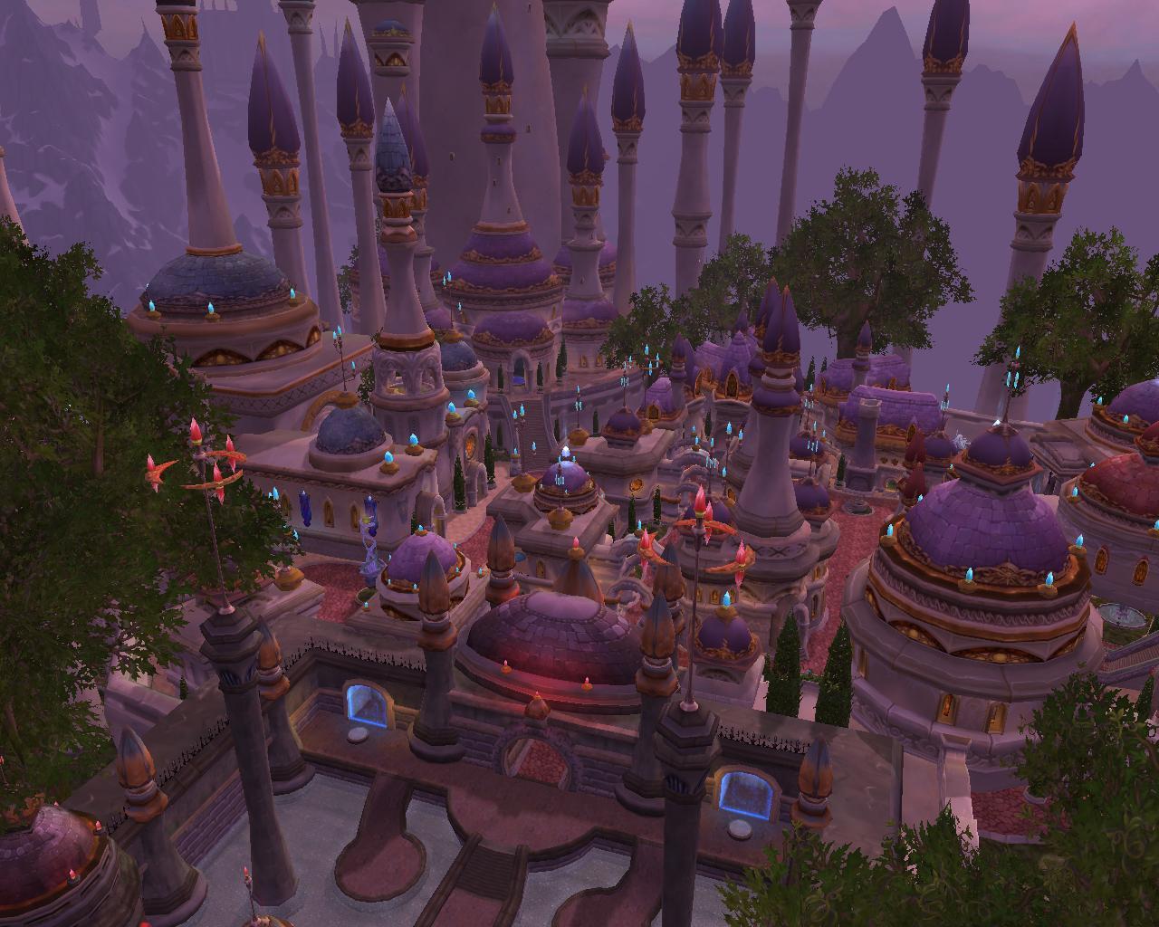 [29/07/2010] Dalaran - Wenn sich in Dalaran Horde und Allianz treffen, verkommt das Spiel selbst auf High-End-Rechnern zur Ruckelorgie. Viele Recken freuen sich daher wieder auf getrennte Hauptstädte.