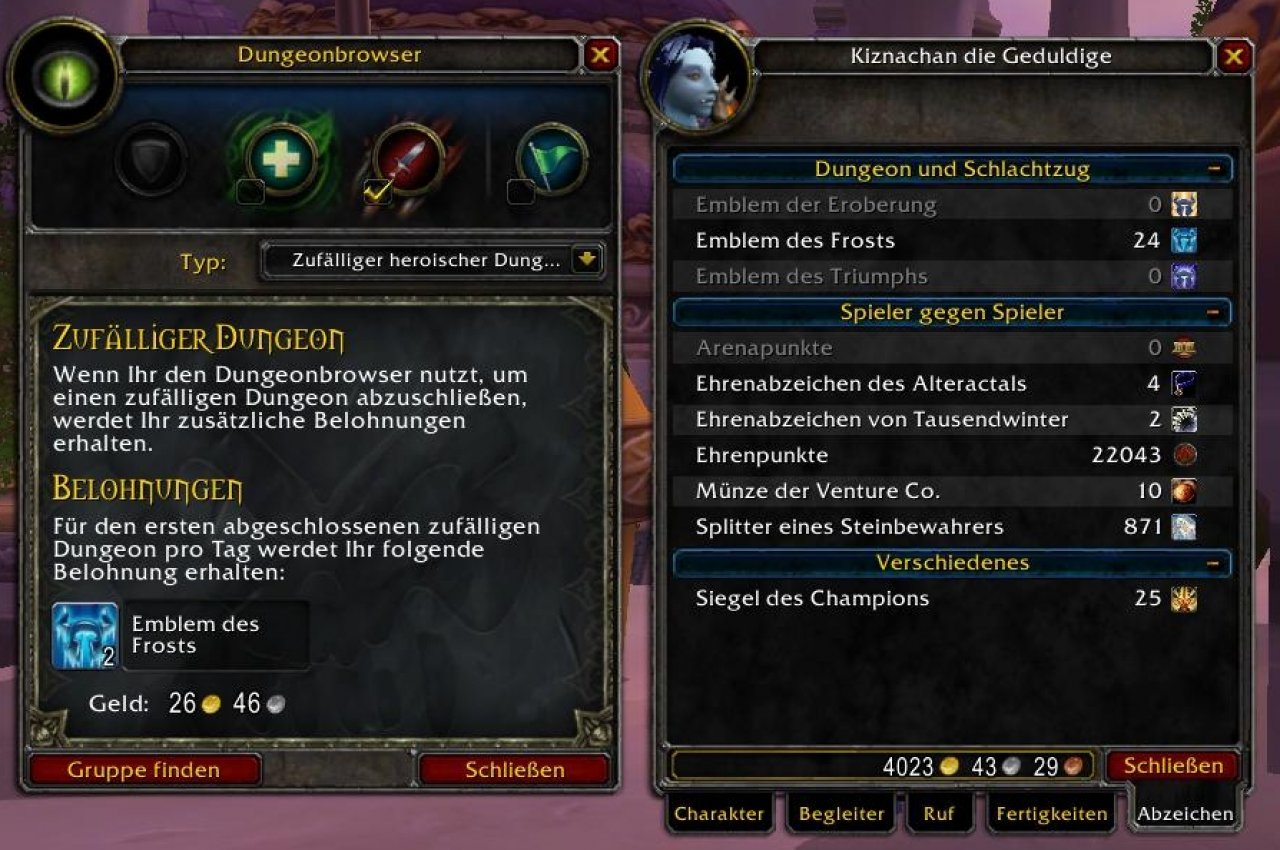 [29/07/2010] Emblem-Horror - Das Emblem-System sorgte für viel Verwirrung. Das weiß auch Blizzard und will es für Cataclysm komplett überarbeiten. So sollen auch Neueinsteiger nicht verwirrt werden.
