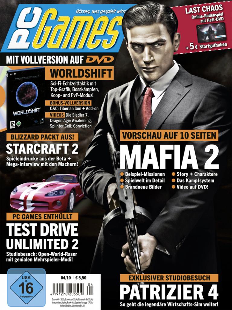 [25/08/2010] PC Games Ausgabe 04/10 - Titelthema: Mafia 2