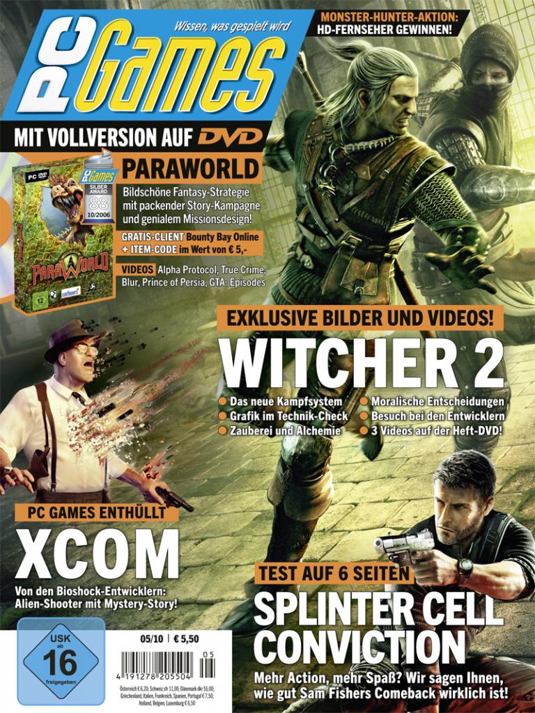 [25/08/2010] PC Games Ausgabe 05/10 - Titelthema: The Witcher 2
