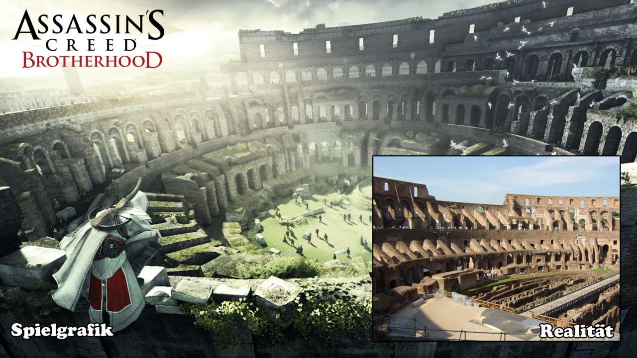 [09/08/2010] Selbstverständlich darf das römische Kolosseum nicht fehlen (Szene aus Assassin's Creed: Brotherhood).
