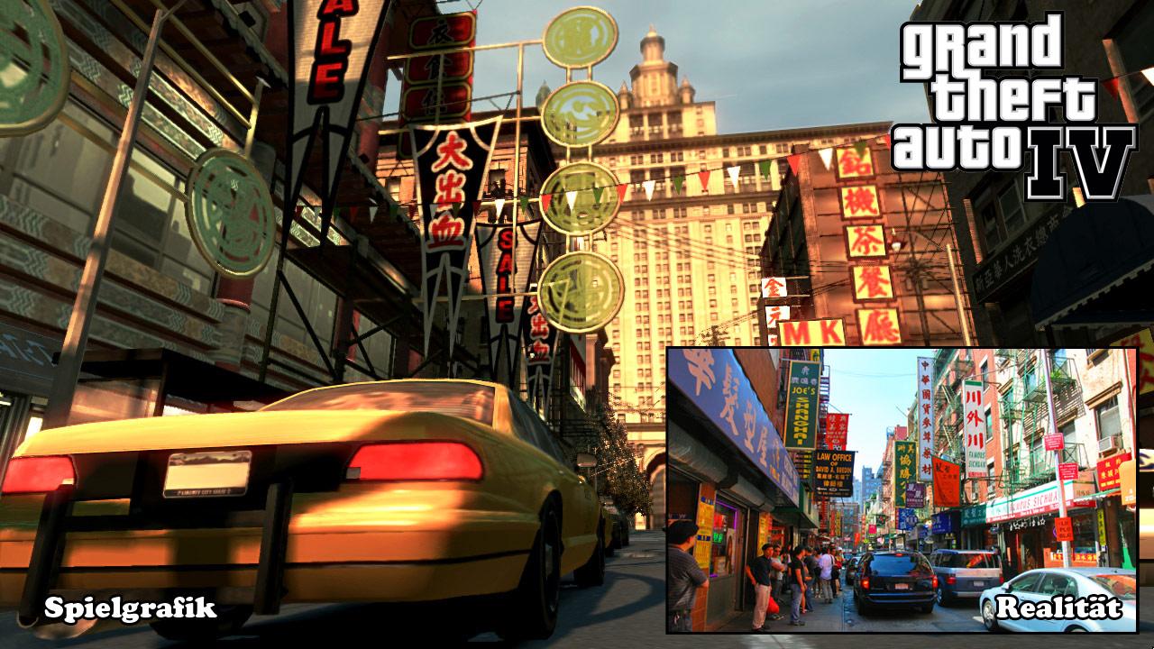[17/08/2010] Liberty City, der fiktive Schauplatz aus dem Gangster-Epos Grand Theft Auto 4, ist der realen Großstadt New York nachempfunden. Im Bild: Chinatown.