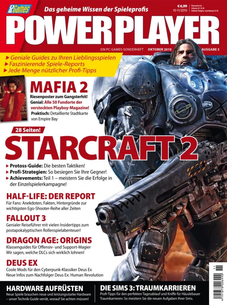 [30/09/2010] Gibt's als Geschenk beim Miniabo obendrauf: die dritte Ausgabe von PC Games Power Player mit der Titelstory Starcraft 2 und einem umfangreichen Half-Life-Report.