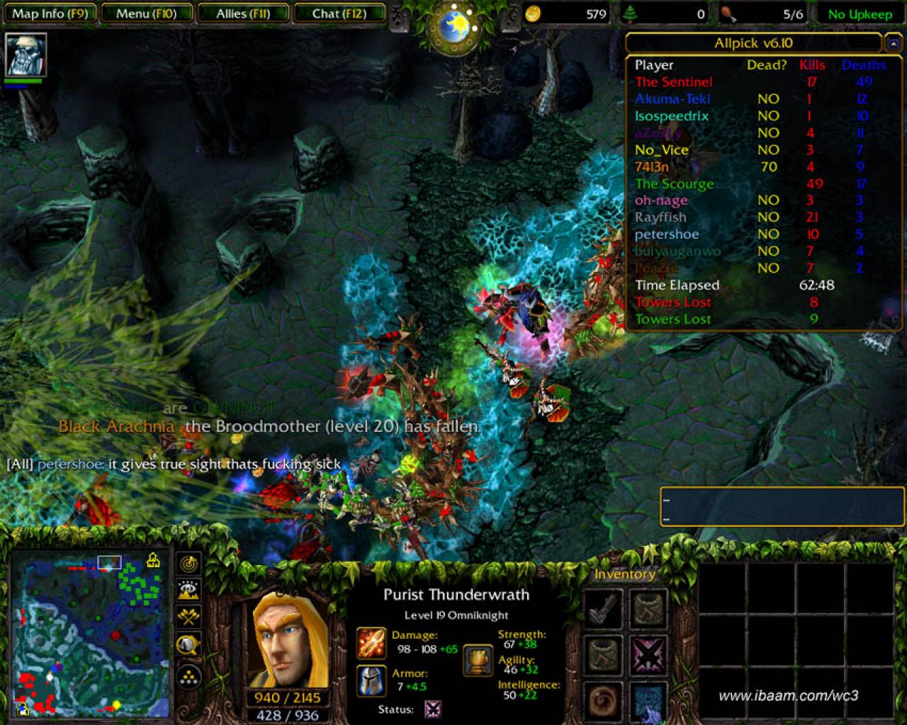 [08/09/2010] DotA - Böse Zungen behaupten, dass Warcraft 3 nur veröffentlicht wurde, um den Weg für Defense of the Ancients (kurz: DotA) zu ebnen. Die Modifikation macht tatsächtlich ungemein viel Spaß, wenn man alle Helden beherrscht und seine Gegner so richtig verprügelt. 