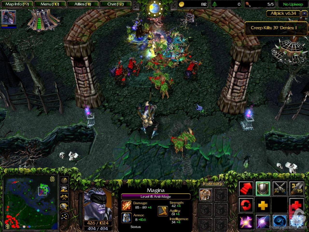 [08/09/2010] Die Modifikation Dota diente Spielen wie Heroes of Newerth, League of Legends und natürlich Dota 2 als Vorlage.