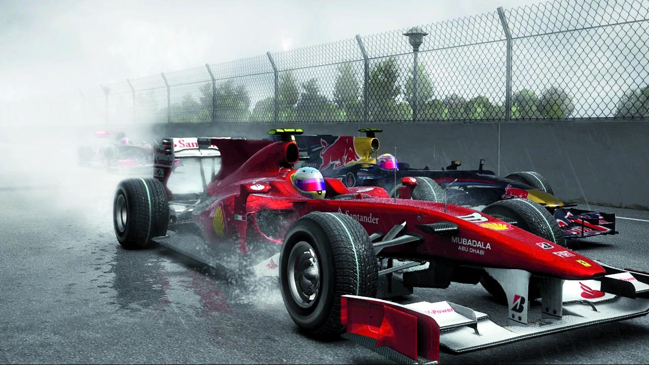 [02/09/2010] F1 2010, Codemasters[br]Authentische Wagen, ein detailliertes Schadensmodell sowie dynamische Wettereffekte bringen Rechner älterer Semester ins Schwitzen. Halbwegs passabel läuft die aktuelle Rennsportsimulation (Release: 23.09.) erst mit einem Intel Core 2 Duo mit 2,4 GHz bzw. Athlon X2, 2 GB RAM und einer NVidia GeForce 7800 bzw. ATI Radeon X1800. Für die volle Pracht bedarf es aber eines wesentlich leistungsstärkeren PCs. 