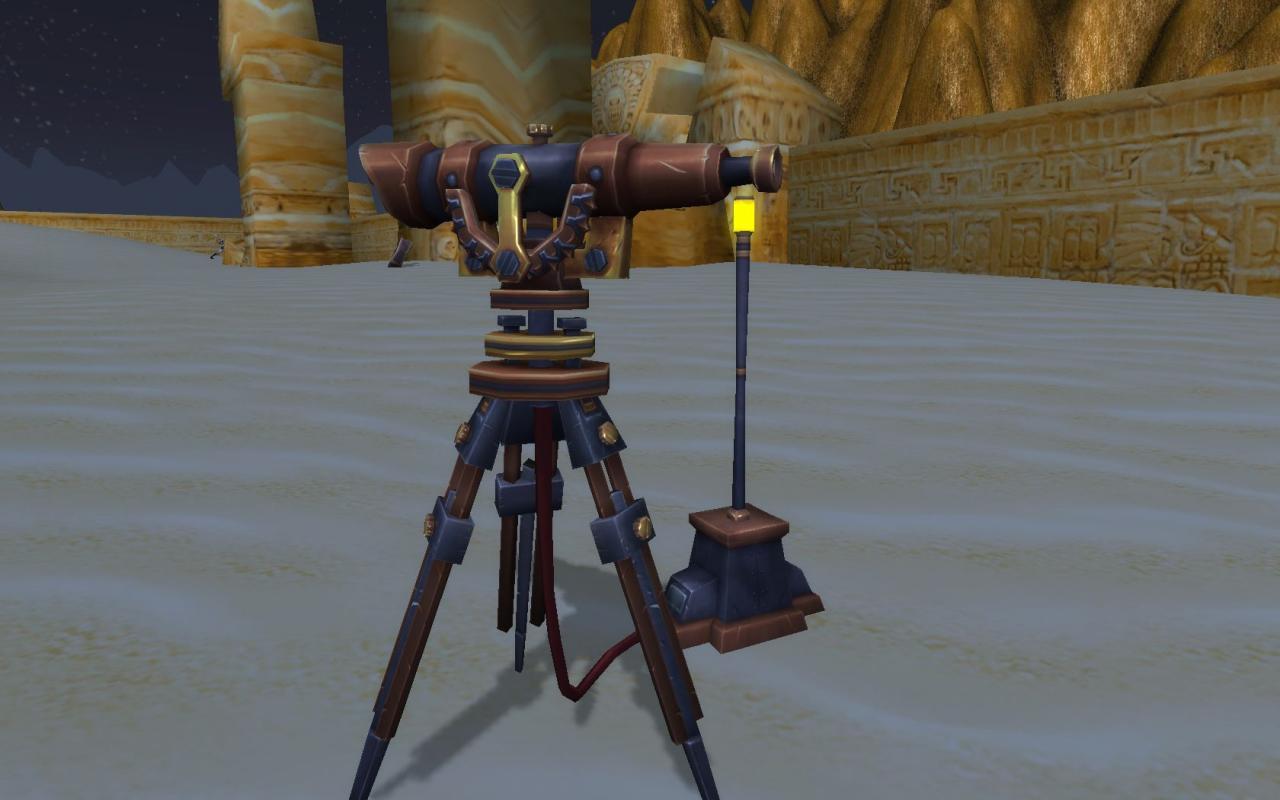[10/09/2010] WoW Cataclysm: Archäologie - Das Vermessungsgerät hilft beim Aufspüren der Fragmente.