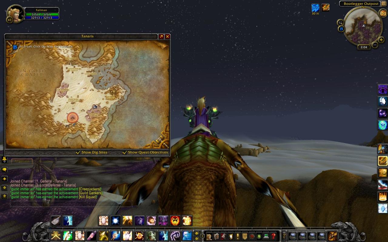 [10/09/2010] WoW Cataclysm: Archäologie - Mit Hilfe der Ingame-Karten navigieren Sie leicht zu den Fundorten.