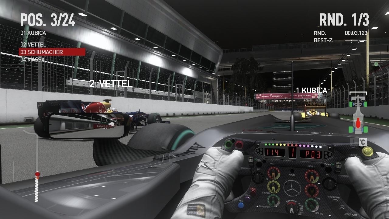 [17/09/2010] Freuen Sie sich über alle F1-Originalstrecken, wie etwa das Nachtrennen von Singapur. Selbst die noch unfertige Strecke in Korea ist dabei!