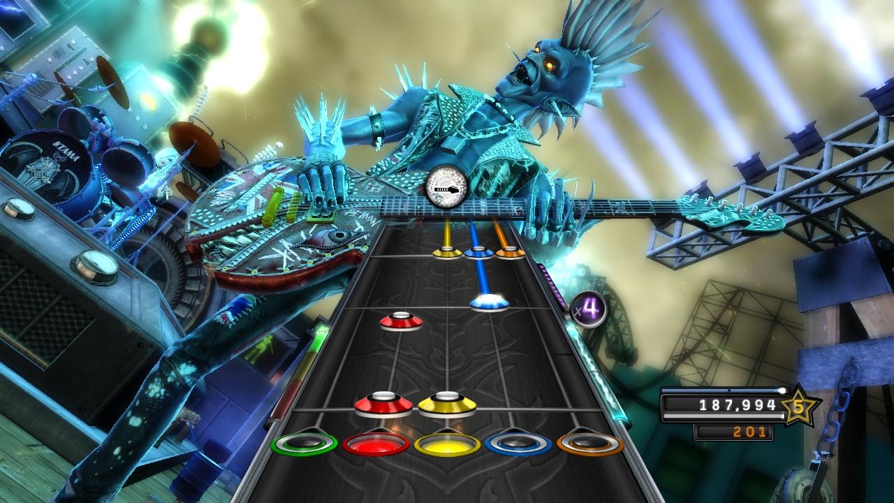 [22/09/2010] Wie könnte man seinen Geräusch sensiblen Nachtbaren wohl eine bessere Freude machen, als eine gepflegte Runde Guitar Hero: Warriors of Rock mit den Kumpels zu veranstalten? Bei dröhnenden Gitarrenriffs überhört man glücklicherweise das nachfolgende Gezeter.