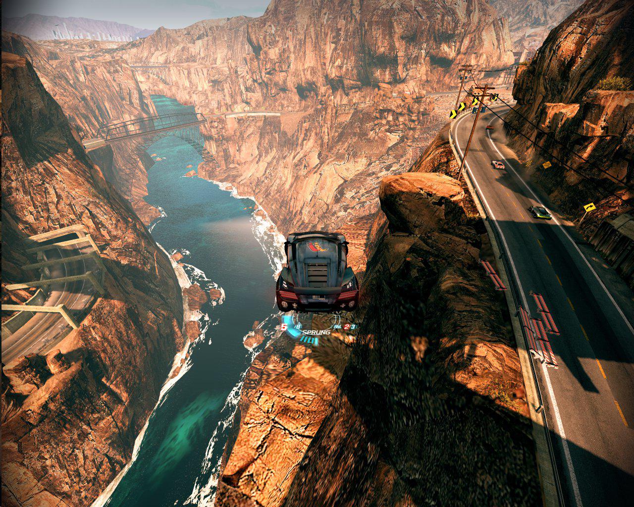 [26/09/2010] Split/Second - Velocity zwar nicht in bahnbrechender Optik, dafür aber mit sensationellem Stunt. Starker Screenshot vom PC Games-User 
