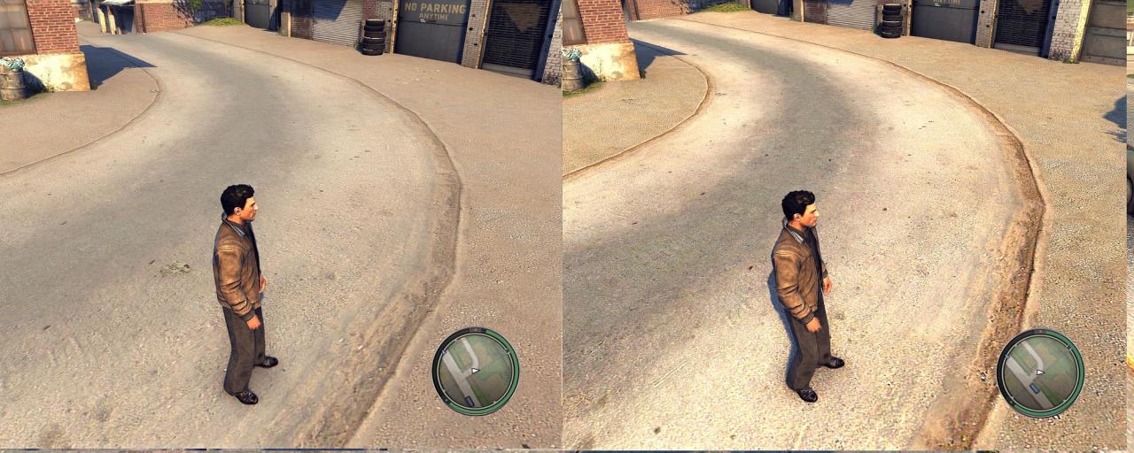 [25/10/2010] Mafia 2 - Texturmod - Texturvergleich 4 - links sehen Sie die Originalvariante. Klicken Sie ins Bild und anschließend auf 