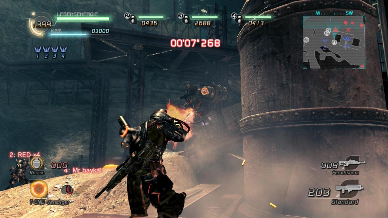 [14/10/2010] Sie selbst und Ihre Gegner schlüpfen regelmäßig in Vital Suits genannte Kampfanzüge, die einem Battlemech ähneln.