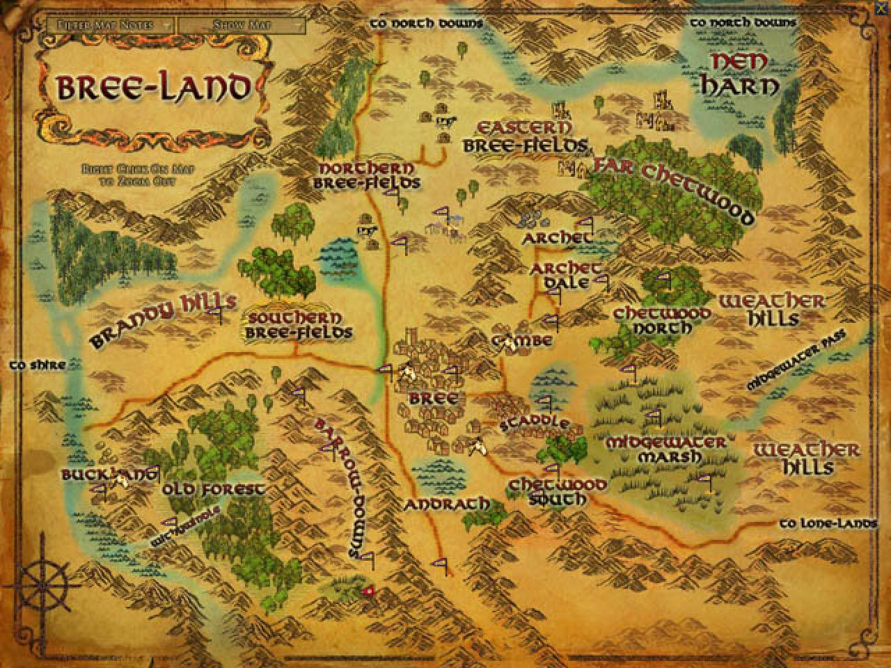 [06/10/2010] Das MMO Der Herr der Ringe Online bringt es auf eine Fläche von rund 75.000 Quadratkilometern.