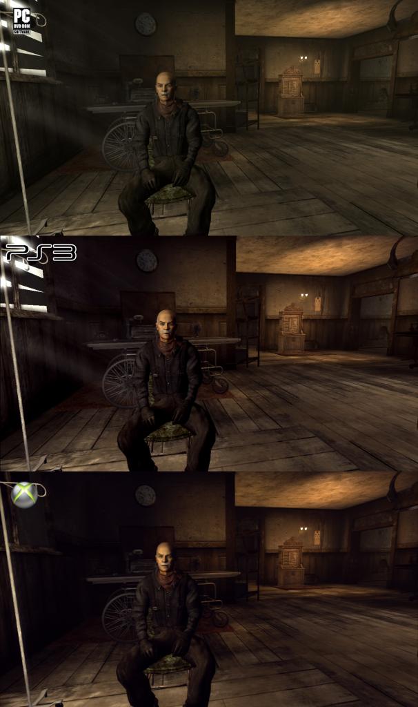 [19/10/2010] Der Grafikvergleich zu Fallout: New Vegas. Oben sehen Sie die PC-Version, darunter die Playstation 3-Fassung und ganz unten die Xbox 360-Variante.