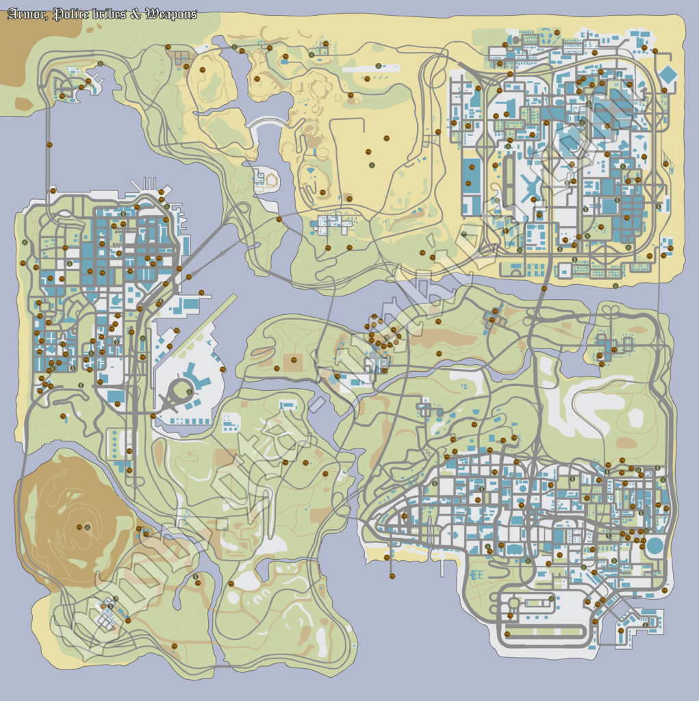 [06/10/2010] GTA: San Andreas - die Spielwelt ist rund 35 km² groß.