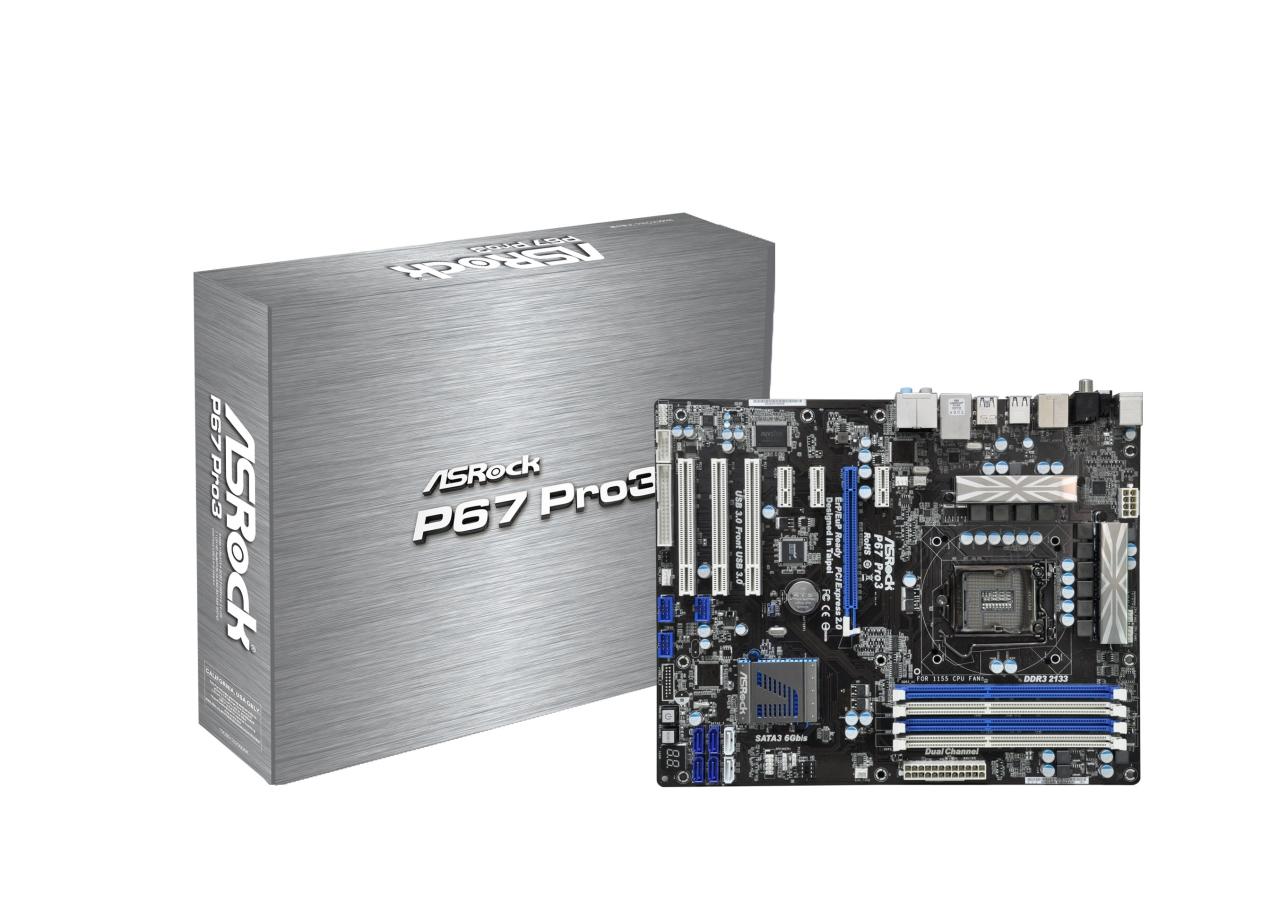 [19/11/2010] Günstiges Mainboard mit dem P67-Chipsatz: das ASRock P67 Pro3