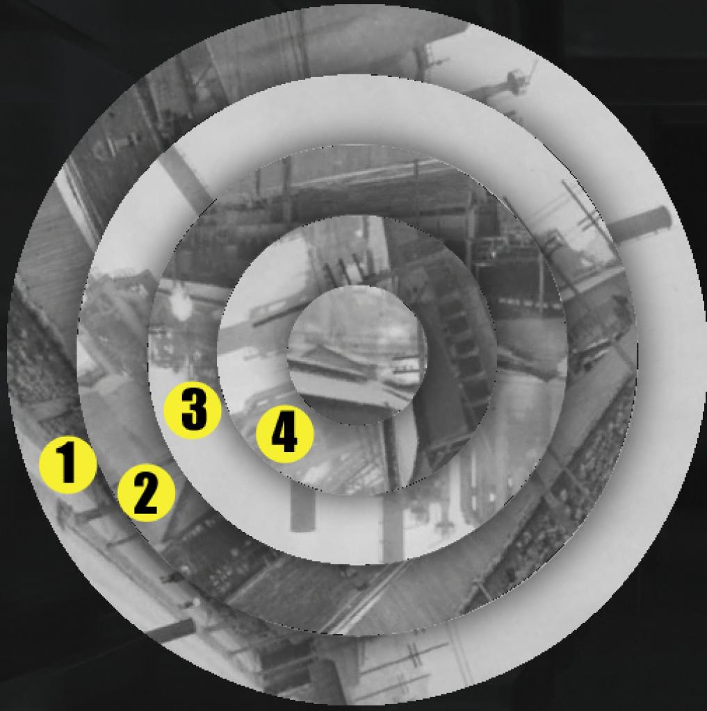 [16/11/2010] Assassin's Creed: Brotherhood Komplettlösung: Glyphen-Rätsel Nr. 2: Beim mittleren Bild beginnt ihr danach mit zwei Linksdrehungen von 1 & 4. Danach folgt eine 180-Grad-Dehung nach rechts mit 2 & 4. Bewegt nun die 3 fünf Mal rechts und die 2 vier Mal links herum. 