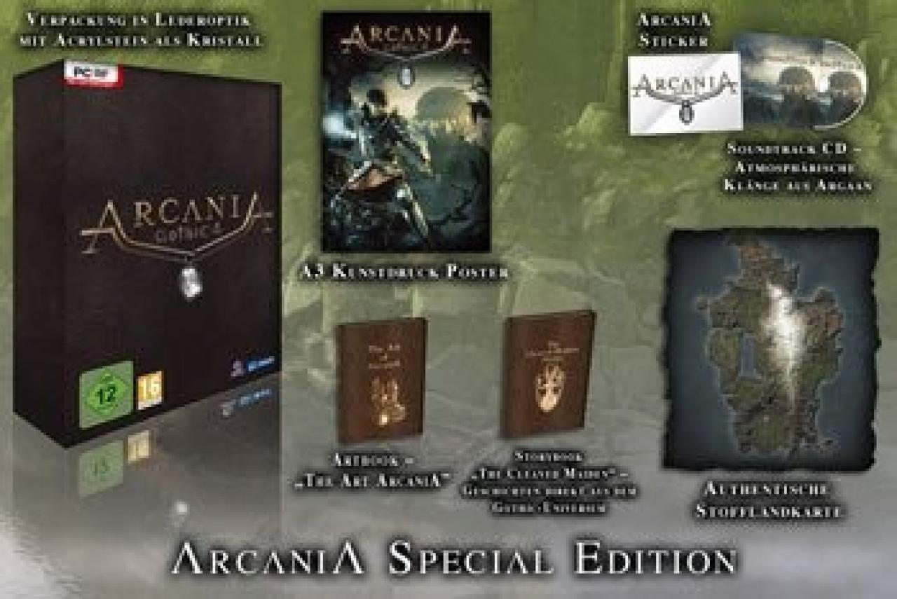[04/11/2010] Arcania: Gothic 4 gibt's auch in einer Special Edition. Diese fällt aber weniger umfangreich aus als die zu Two Worlds 2.