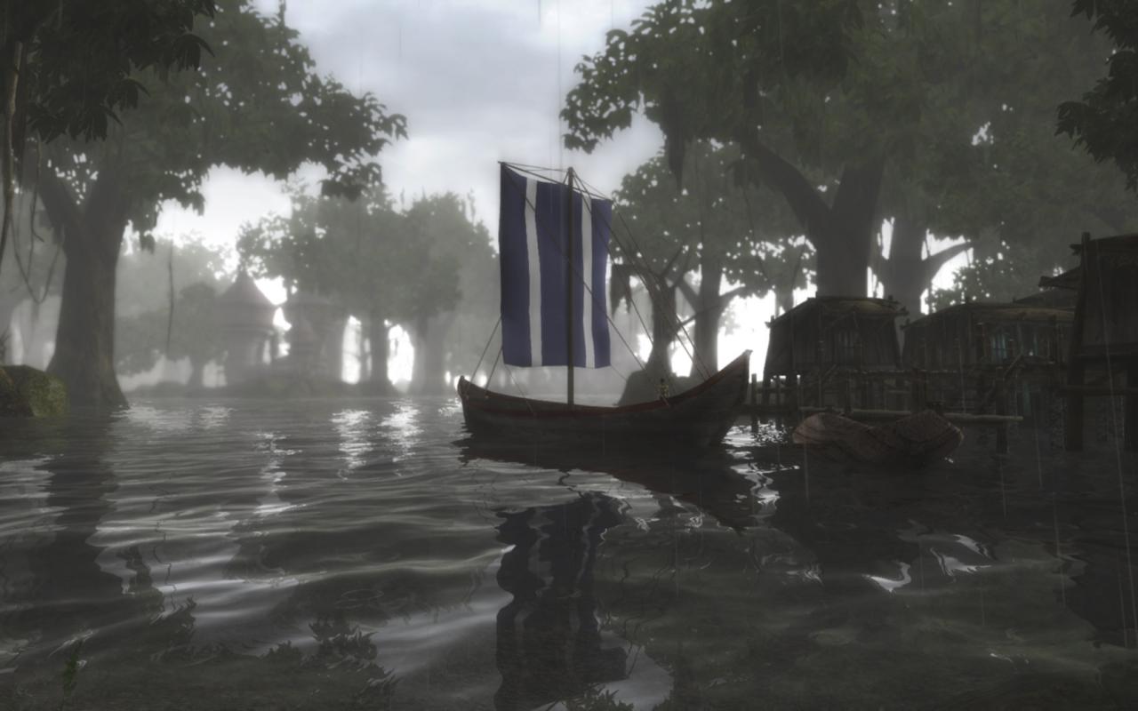 [01/11/2010] The Elder Scrolls 3: Morrowind mit einer beeindruckenden Wasser-Darstellung und und sehenswerter Postkarten-Optik. Beide Screenshots stammen vom PC Games-Communitymitglied 
