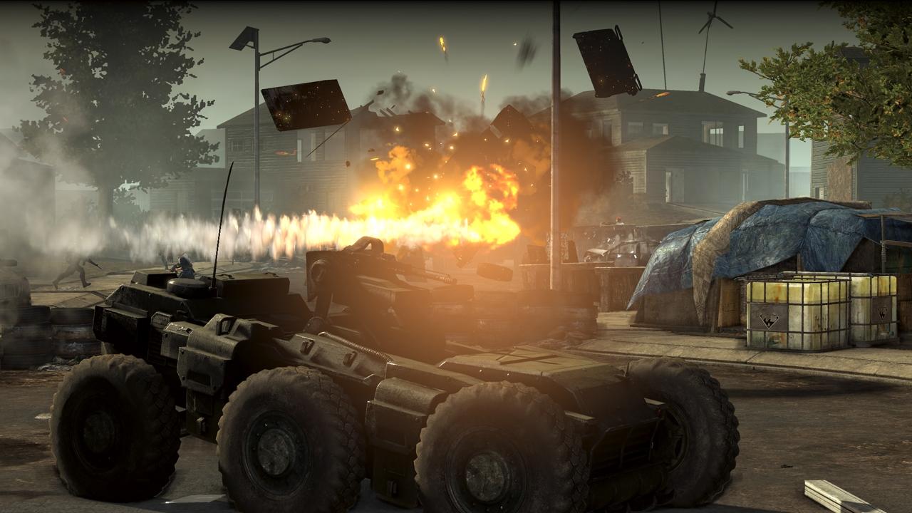 [03/11/2010] Das Homefront-Setting (Bild) ist neu und macht Lust auf mehr. Bereits Modern Warfare 2 zeigte in verschiedenen Missionen, dass sich fremde Angriffe auf amerikanischem Boden toll umsetzen lassen. Ein wenig Weiterspinnen oder ein neuer Hintergrund und ein neues Call of Duty ist geboren.