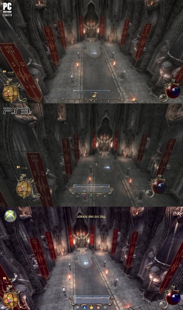 [05/11/2010] Two Worlds 2 im Grafikvergleich. PC (oben) gegen Playstation 3 (Mitte) und Xbox 360 (unten). (3)