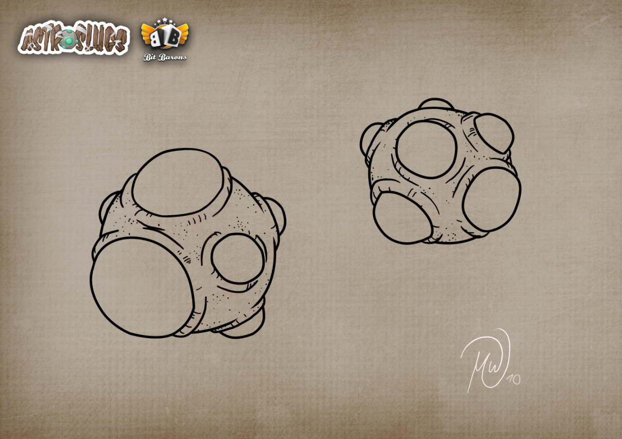 [23/12/2010] Zwei Slugballs - Schritt 2: Outlines & Details