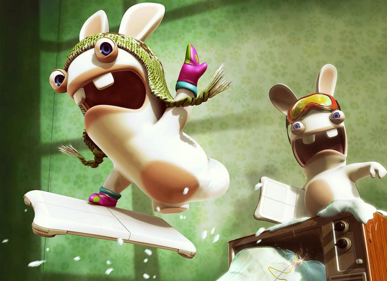 [02/12/2010] Rabbids aus Rayman Raving Rabbids - Sie sehen unheimlich süß und knuddelig aus, doch der erste Eindruck täuscht enorm. Die weißen Hasen sind in Wirklichkeit kleine Teufel, die lauter Schabernack im Kopf haben. Ein Beweisfoto finden sie oberhalb dieser Zeilen.