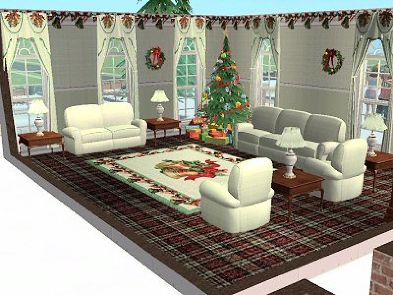 [16/12/2010] Möchten Sie Ihren Bewohnern in Die Sims 3 zum Fest etwas Gutes tun, besorgen Sie sich die Mod McAlli Christmas Theme Living Room. Es bringt weihnachtliche Stimmung ins virtuelle Wohnzimmer