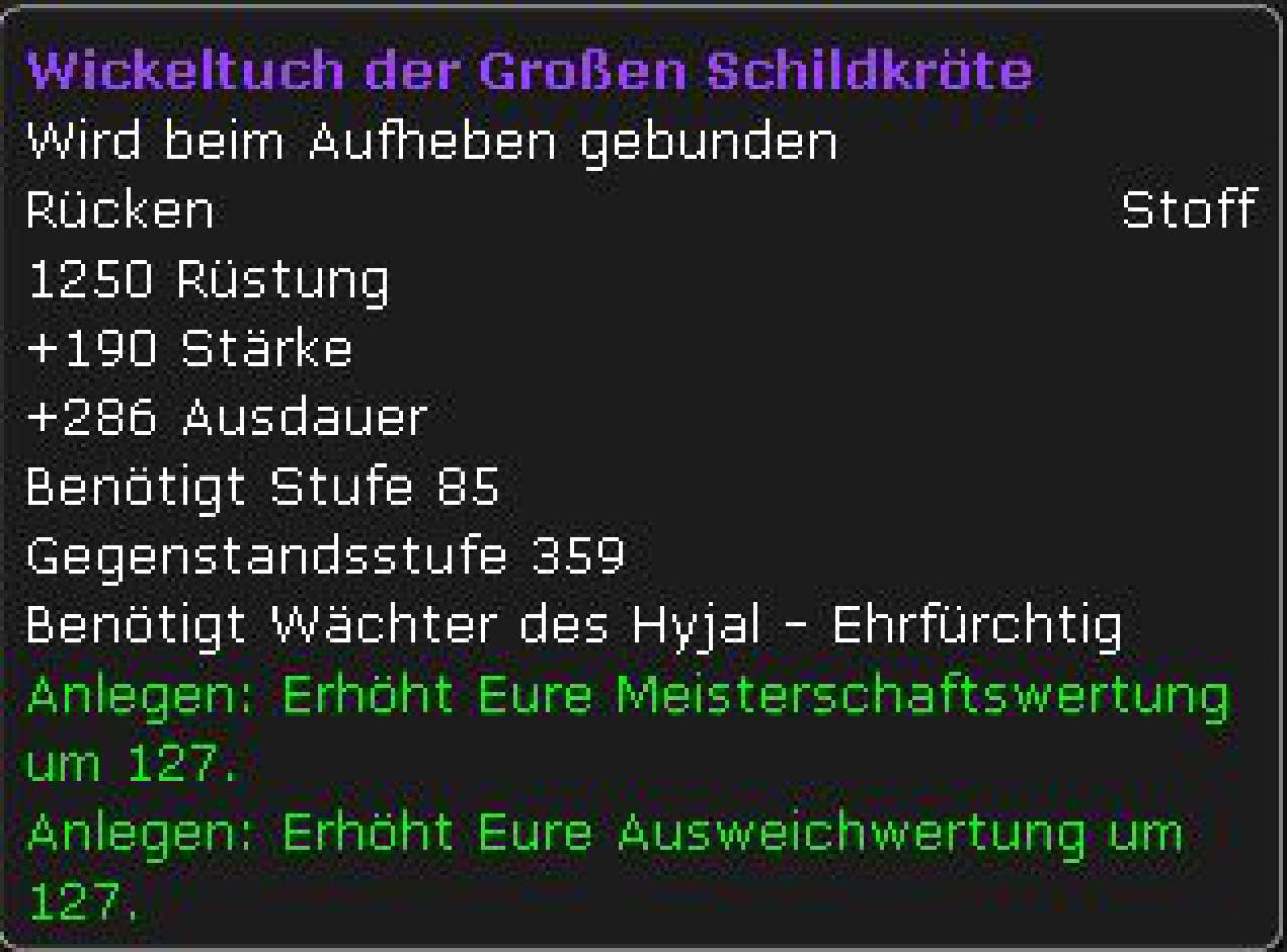 [02/12/2010] WoW Cataclysm: Rufbelohnungen von den Wächtern des Hyjal (2)