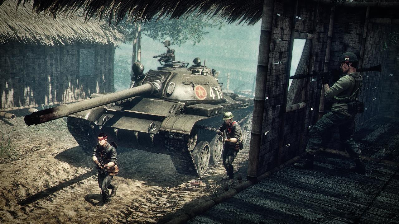 [16/12/2010] Base-Raper: Bei Battlefield: Bad Company 2 (Vietnam-DLC im Bild) spawnt man, wenn es schlecht läuft, nur noch in seiner Base. Wenn der Gegner sich davor positioniert, um jedes der eigenen Team-Mitglieder wenige Sekungen nach dem Wiederaufleben abzuschießen, ist der Spaß nach wenigen Minuten vorbei.