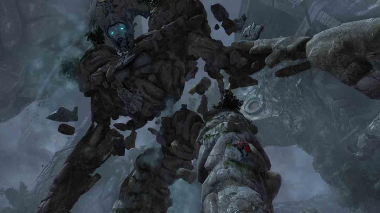 [13/12/2010] Steingötzentitan aus Castlevania: Lords of Shadow - Höhere Magie erweckte den Giganten zum Leben. Gewöhnliche Angriffe richten gegen den Koloss aus Stein nichts aus. Seine wunden Punkte liegen an schwer erreichbaren Körperregionen. 