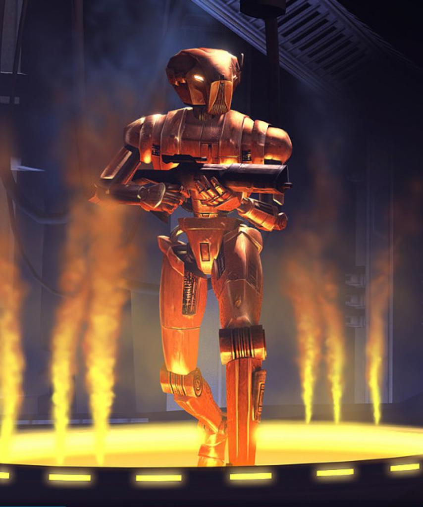 [02/12/2010] HK47 aus diversen Star Wars-Spielen ist ein androider Auftragskiller, getarnt als Protokoll-Druide. Fans mögen ihn besonders wegen seines humorvollen Charakters. 