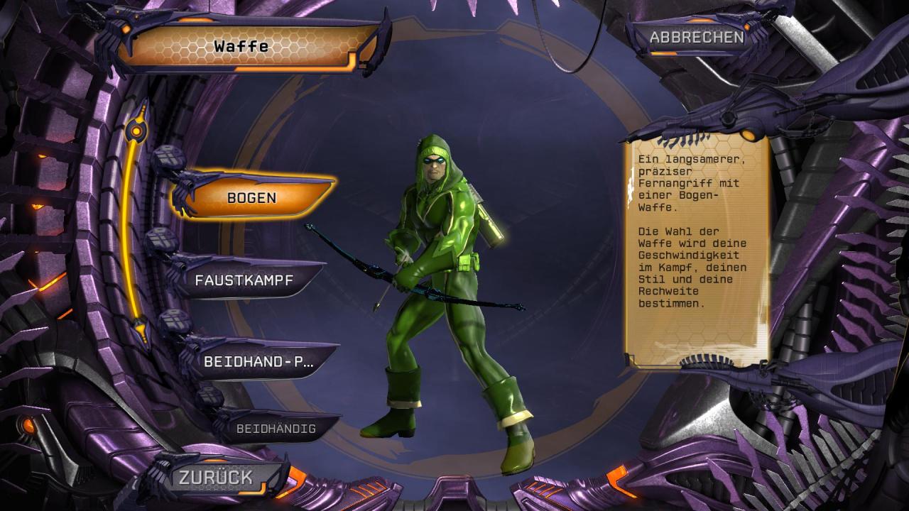 [27/01/2011] DC Universe Online: Bei der Charaktererstellung stehen insgesamt zehn Waffenfertigkeiten zur Wahl. (4)