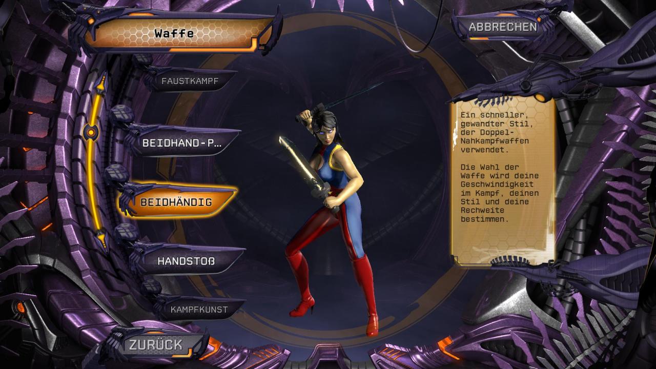 [27/01/2011] DC Universe Online: Bei der Charaktererstellung stehen insgesamt zehn Waffenfertigkeiten zur Wahl. (6)