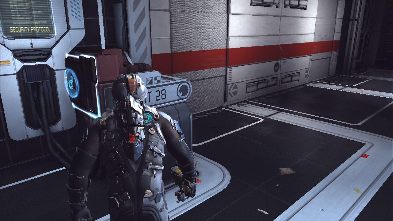 [14/01/2011] Dead Space 2 Lösung: Um aus diesem Raum zu entkommen, müssen Sie die Tür hacken.