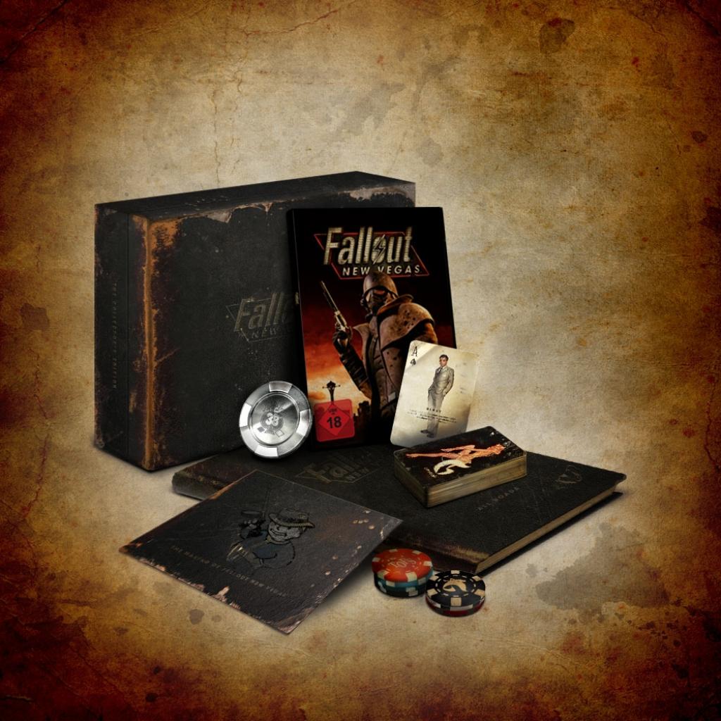 [14/01/2011] Platz 4: Insgesamt 95 Umfrage-Teilnehmer voteten für Collector's Edition von Fallout: New Vegas ab. Das macht 10,6 Prozent der Gesamtstimmen aus.