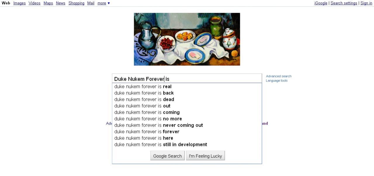 [19/01/2011] Gibt man bei Google Games, Publisher oder die Namen einiger Charaktere ein, erhält man zum Teil die abstrusesten Vorschläge. Hier eine Auswahl. (14)