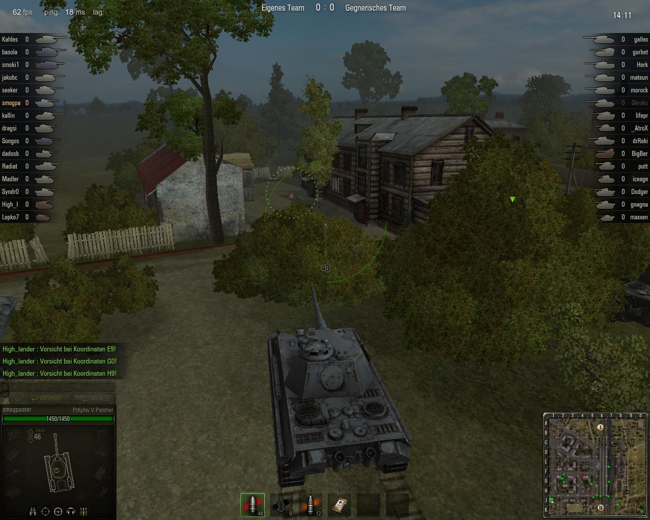 [24/01/2011] Die Karten in World of Tanks sind hübsch gestaltet. Es gibt zerstörbare Häuser, Bäume und Mauern.
