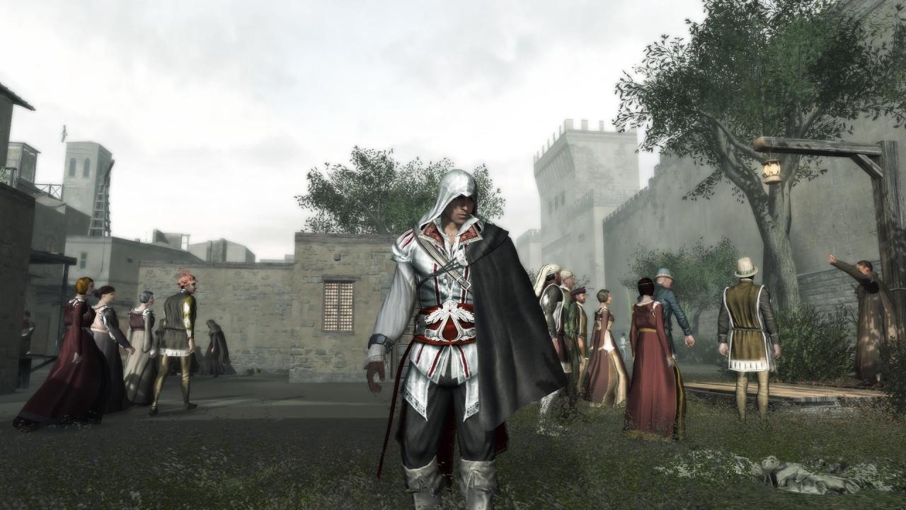[21/02/2011] Eine große Stadt muss auch mit entsprechend vielen Bewohnern ausgestattet sein. Dennoch wirkten manche Städte immer noch nicht authentisch. Im Bild: Assassin's Creed 2