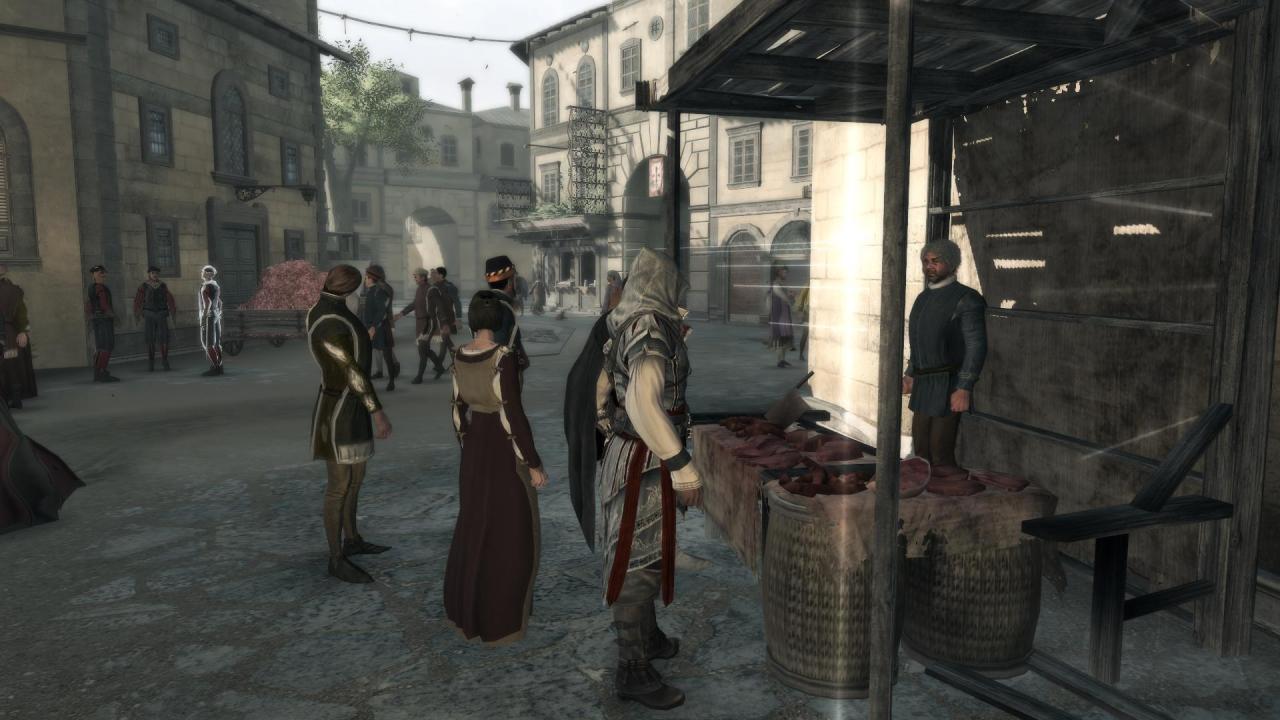 [21/02/2011] An diesem Stand hätten wir definitiv kein Fleisch gekauft... Im Bild: Assassin's Creed 2