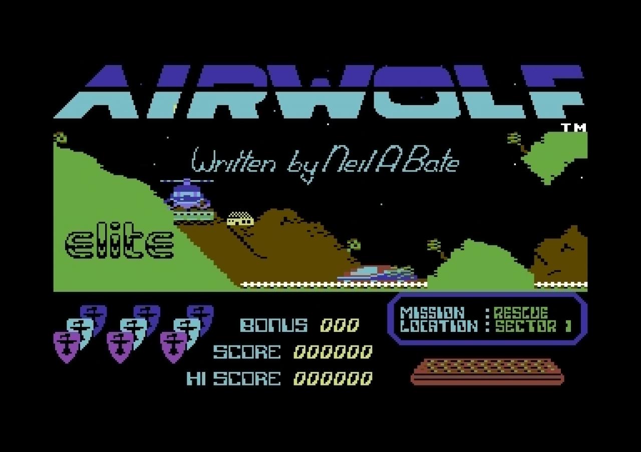[10/02/2011] Airwolf 1988 Startbildschirm
