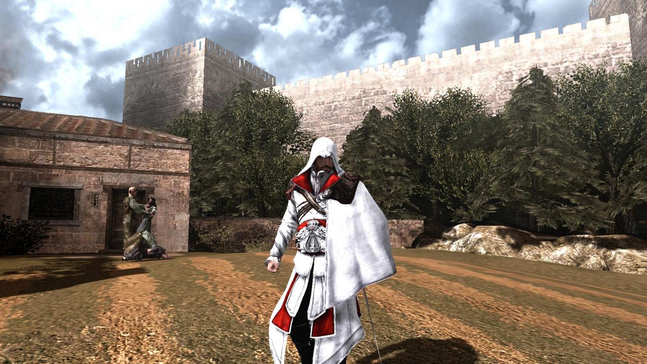 [18/02/2011] Bei den niedrigen Grafikeinstellungen muss selbst die Natur einknicken. Im Bild: Assassin's Creed: Brotherhood mit minimal Grafikeinstellungen 