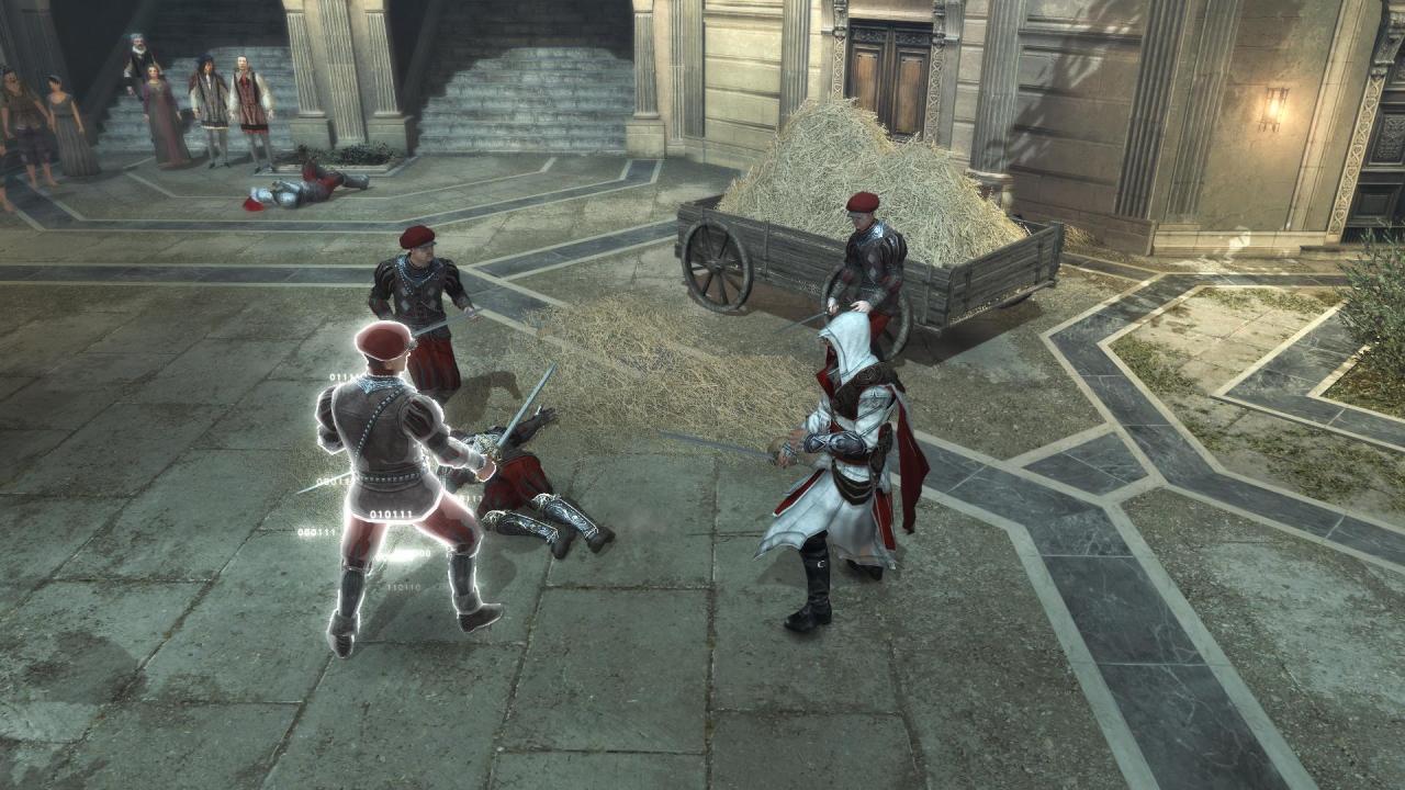 [18/02/2011] Hier sind die Unterschiede nicht so deutlich wie im Screenshot zuvor, dennoch bemerkbar. Im Bild: Assassin's Creed: Brotherhood mit maximal Grafikeinstellungen