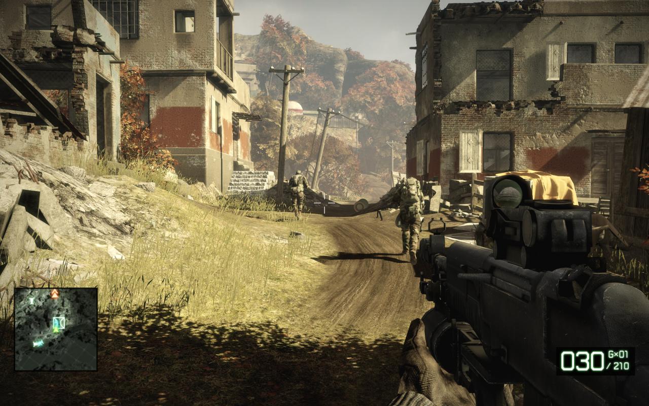 [09/02/2011] Unser erster Screenshot (1920 x 1080) zeigt einen Bad Company 2-Moment ohne jegliche Modifikationen. Die weichen DirectX 11-Schatten kommen hier besonders schön zur Geltung. Genau wie dezentes HDR und Tiefenunschärfe.