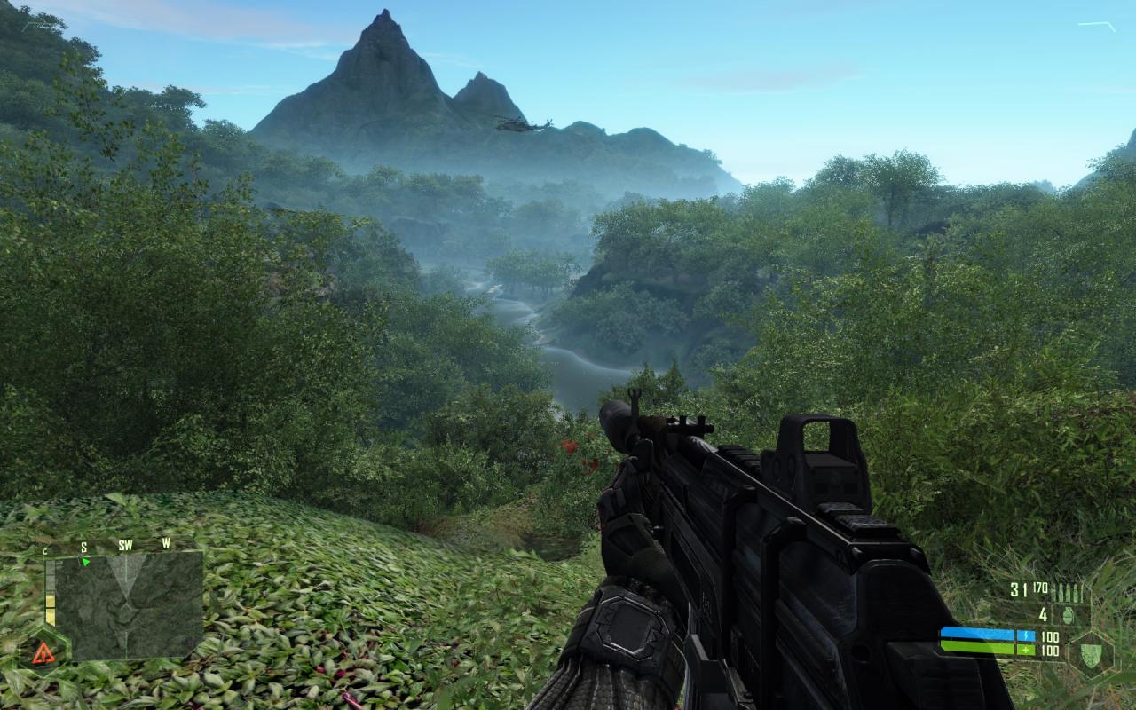 [09/02/2011] Doch auch ohne Mods kann sich Crysis von 2007 noch immer sehen lassen. Die Weitsicht ist beeindruckend. Die vorliegende Auflösung: 1920 x 1080.