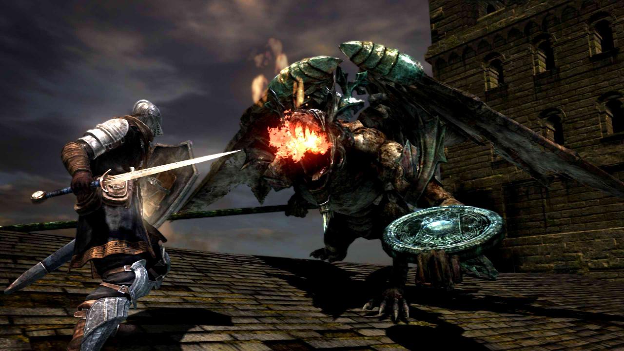 [03/02/2011] Wenn es um herausfordernde Schwertkämpfe geht, ist Dark Souls natürlich ganz oben angesiedelt. Neben dem Schwert ist vor allem der Schild euer bester Freund. Die Attacken der Gegner mit dem Schild zu parieren, erfordert allerdings einiges an Übung und exaktes Timing, aber sonst wäre es wohl auch kein Dark Souls.