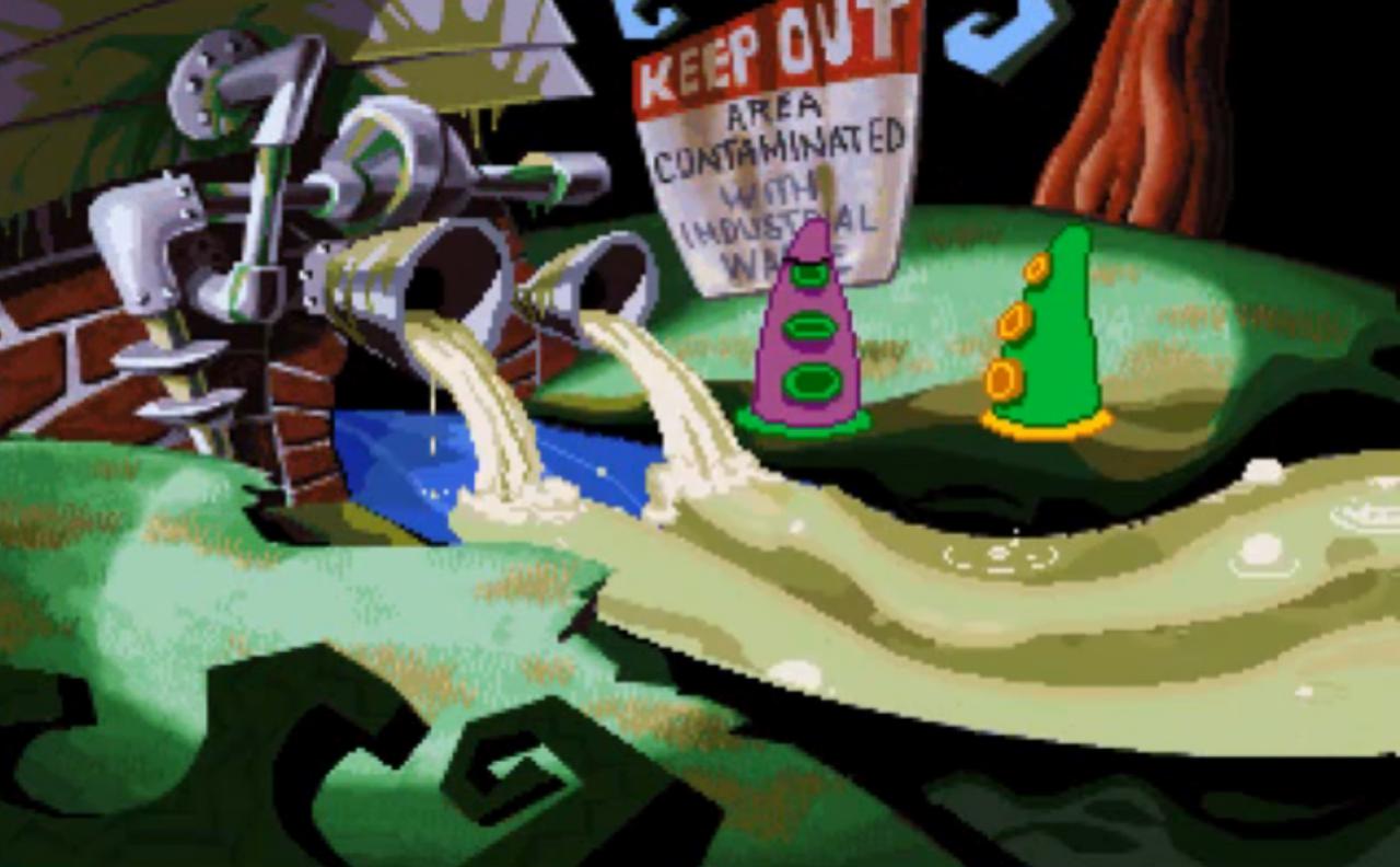 Day of the Tentacle: Purple & Green