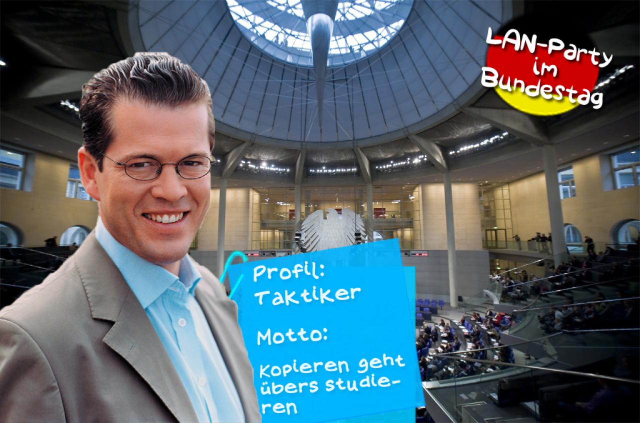 [23/02/2011] Karl-Theodor zu Guttenberg (CSU) - Der populäre Verteidigungsminister schaltet seine Konkurrenten bevorzugt mit List und Tücke aus. Camping und Cheating sind zwar unlautere Methoden, aber beim gebürtigen Oberfranken ausgesprochen beliebt.